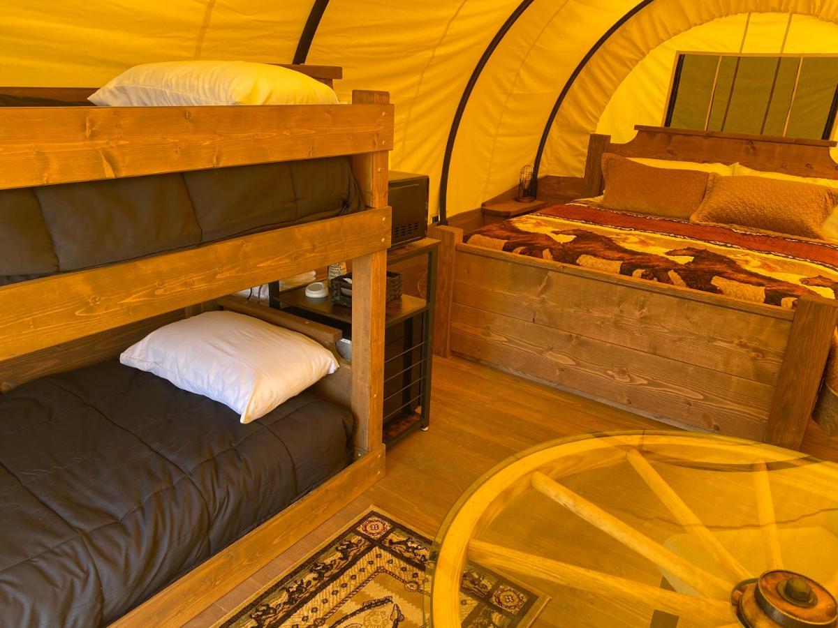 Smoky Hollow Outdoor Resort Covered Wagon 塞维尔维尔 外观 照片