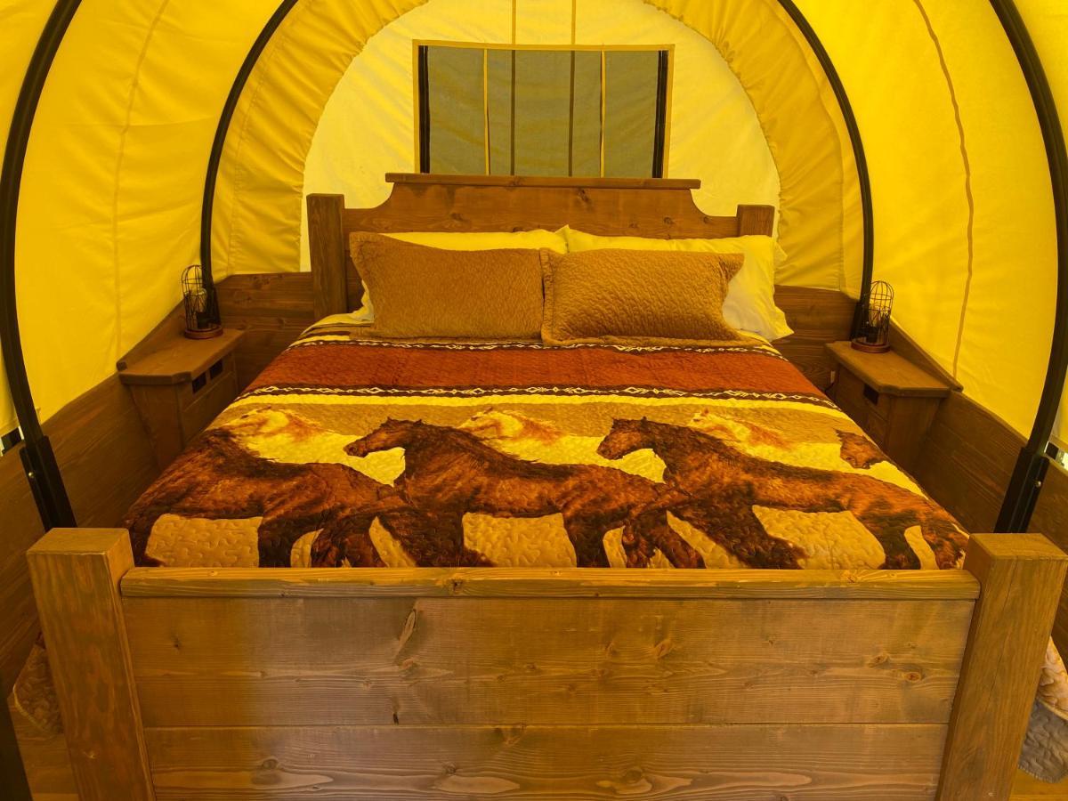 Smoky Hollow Outdoor Resort Covered Wagon 塞维尔维尔 外观 照片